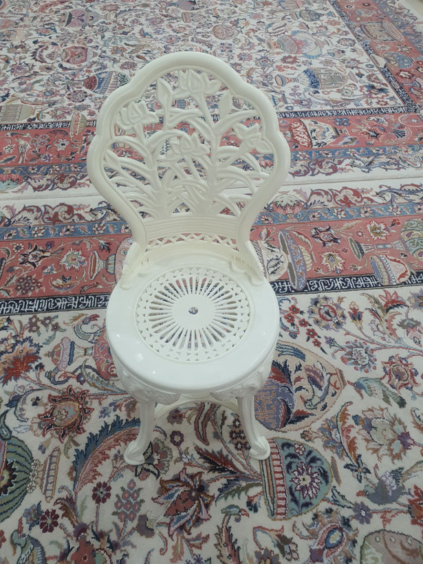 صندلی پلاستیکی گل نقش پلیمری