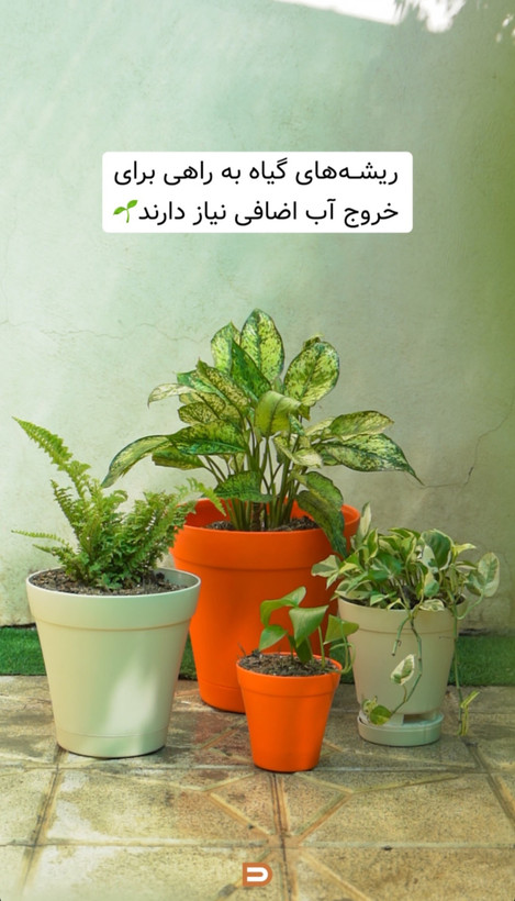 گلدان پلاستیکی قطر۳۱سانت ارتفاع۳۱سانت ایلاسرام سایزپنج۱۲عددی