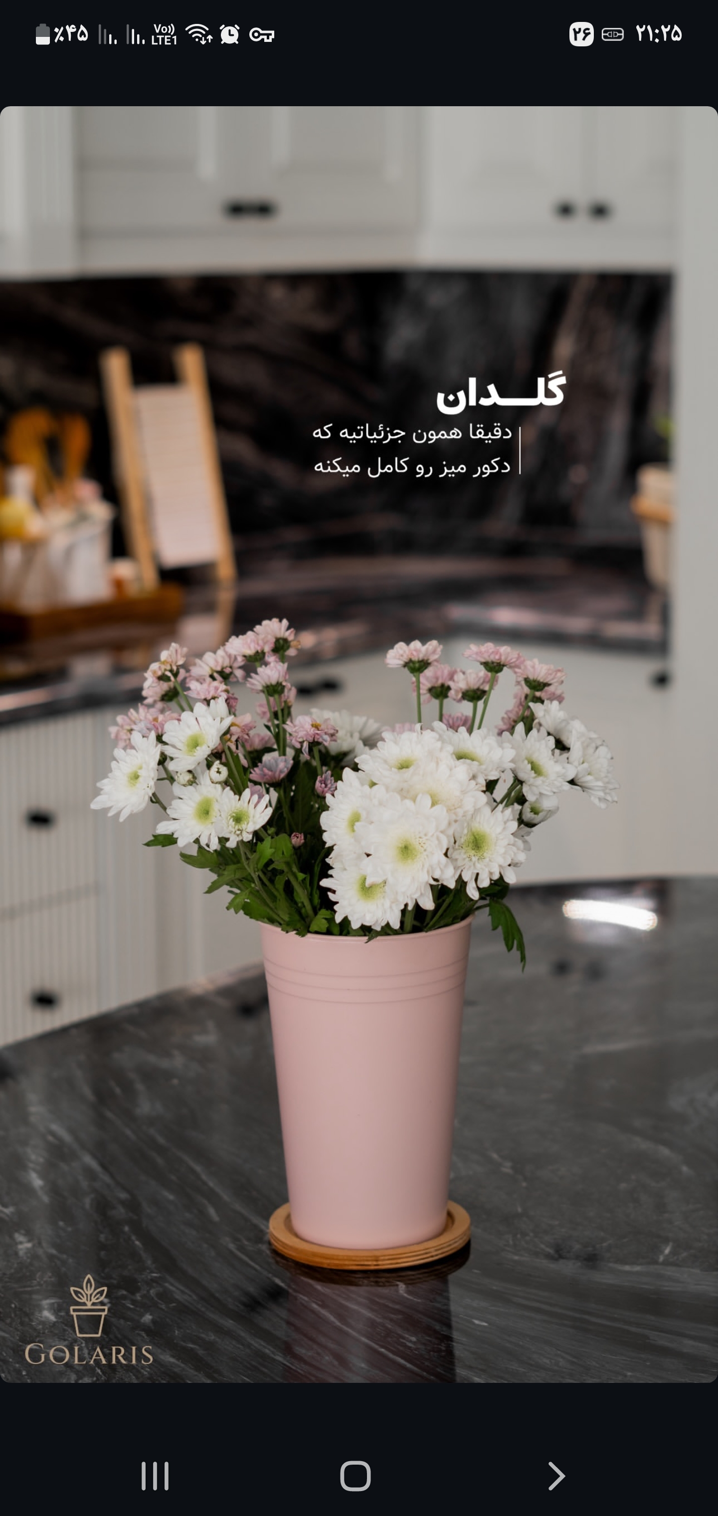 گلدان پلاستیکی قطر۱۹سانت ارتفاع۳۳سانت سطل۳۳۰طرح فلز۲۴عددی