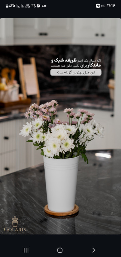 گلدان پلاستیکی قطر۱۹سانت ارتفاع۳۳سانت سطل۳۳۰طرح فلز۲۴عددی
